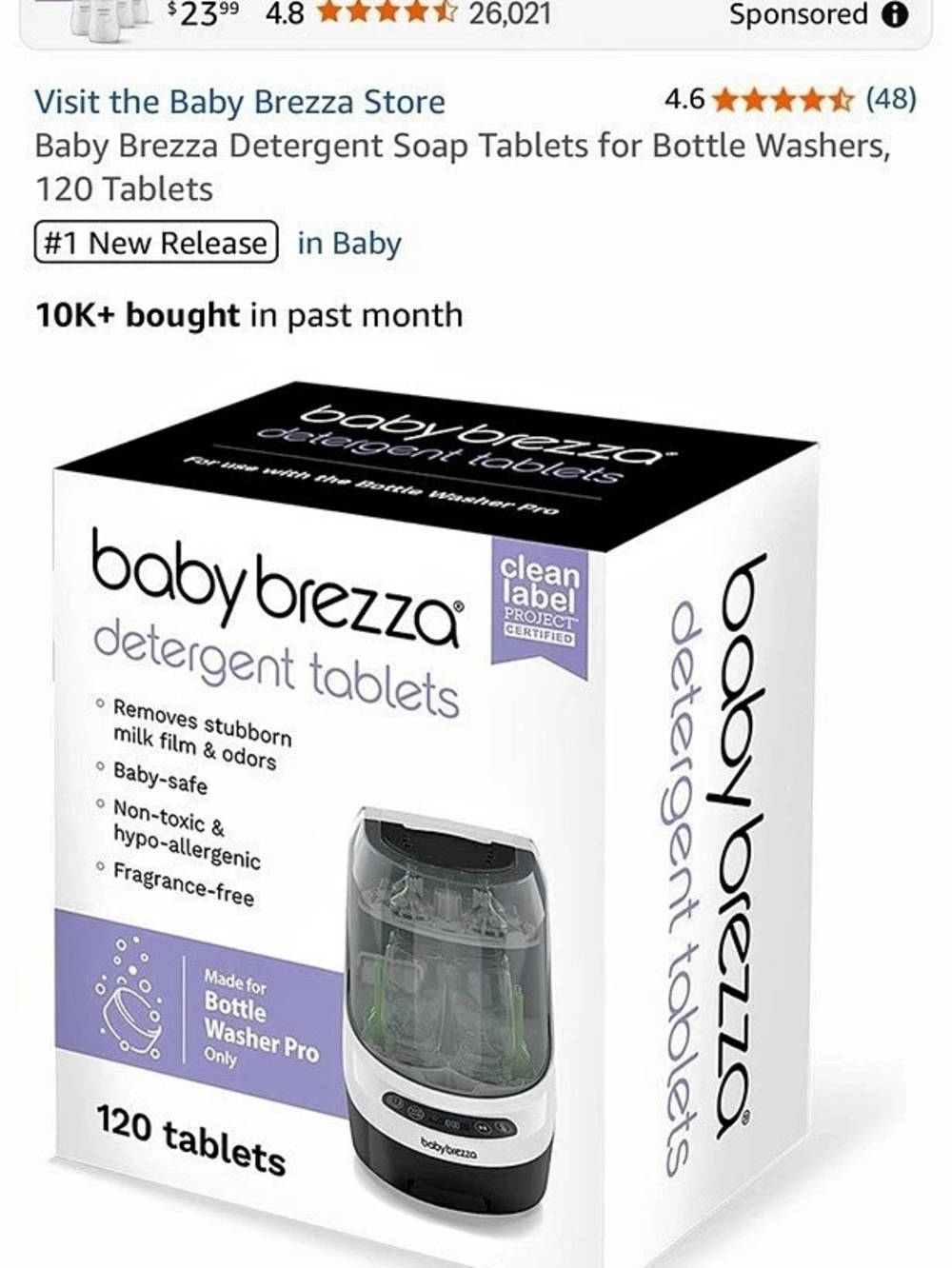 Baby Brezza Detergent Tablets
